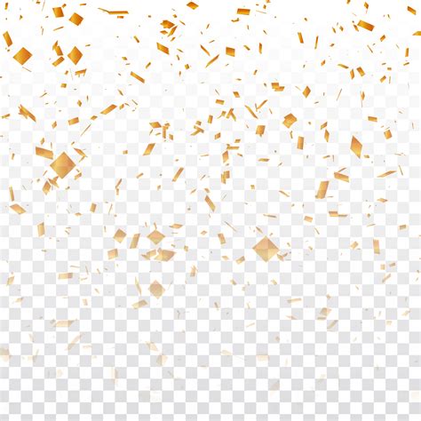 Abstract Golden Confetti Transparent Background 270182 Vector Art At