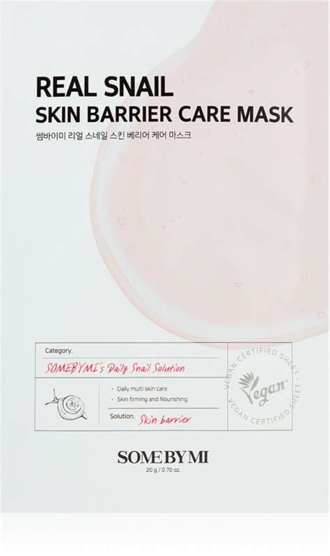 Some By Mi Daily Solution Snail Skin Barrier Care Mask Masque