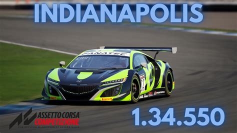 Assetto Corsa Competizione Indianapolis Honda Nsx Gt Evo Hotlap