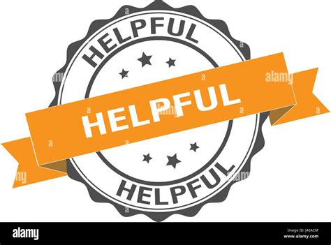 helpful stamp illustration stock vector image art alamy