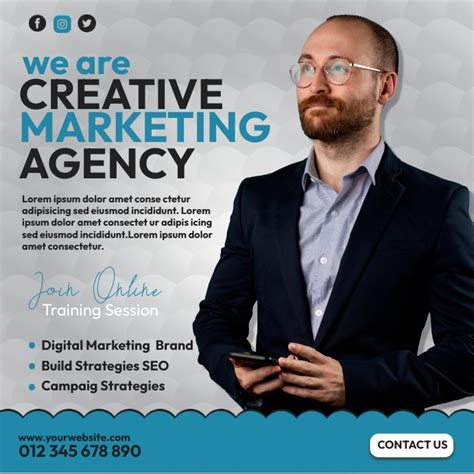 We Are Creative Marketing Agency Template Postermywall