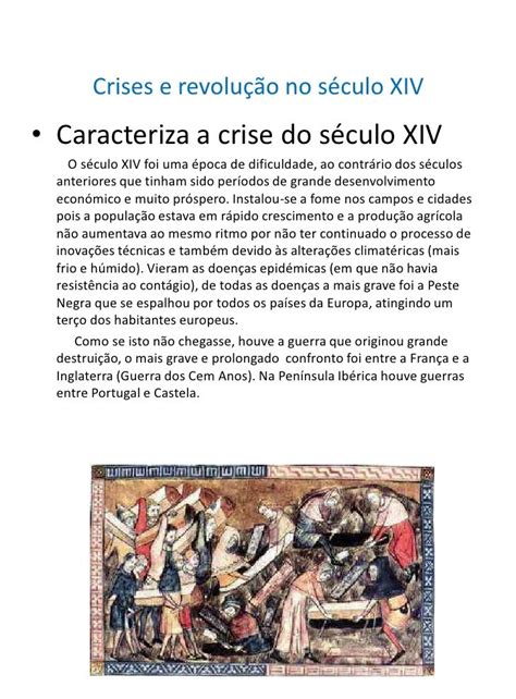 Crises E Revolução No Século Xiv E Expansionismo Europeu