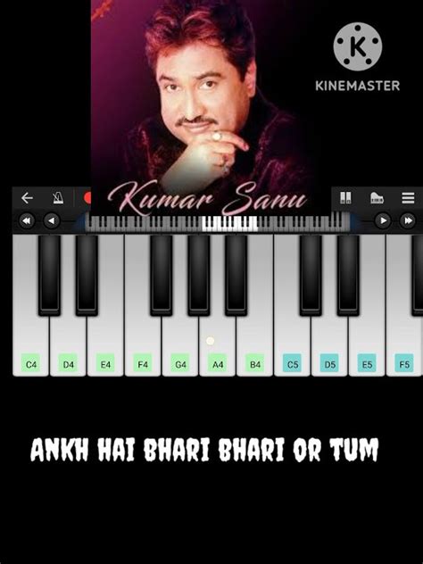 Aankh Hai Bhari Bhari Or Tum Piano Tutorial Tune Shorts Kumarsanu Ytshorts Youtube