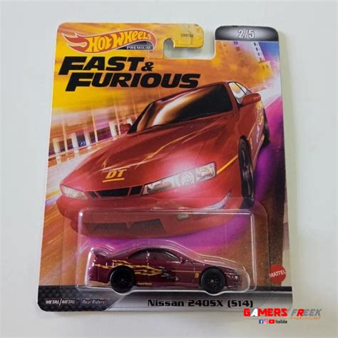 [promo Murah] Hot Wheels Premium Nissan 240sx S14 Hotwheels Fast And Furious Maroon Shopee