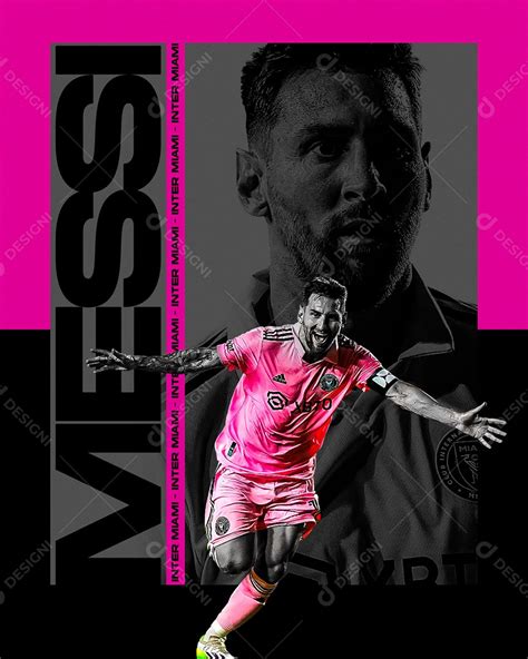 Futebol Messi Social Media PSD Editável download Designi