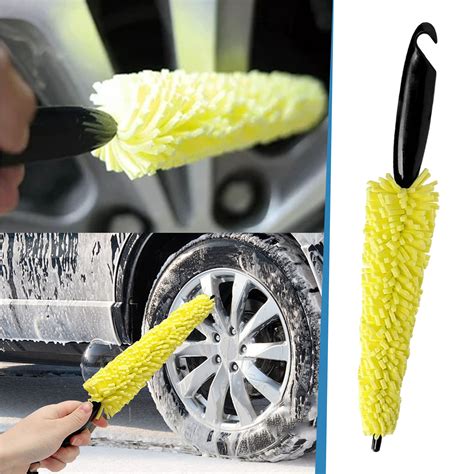 Car Wheel Tire Rim Brush Rim Scrubber Supplies Cleaner Car Wash