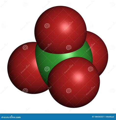 Perchloric Acid Superacid Molecule. Skeletal Formula. Vector ...