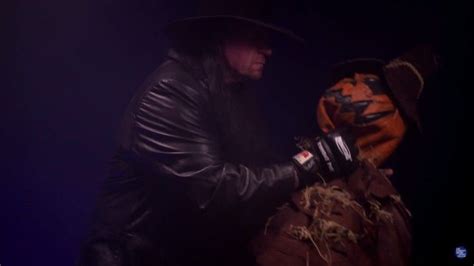 Undertaker Tombstones A Pumpkin On The Tonight Show Video