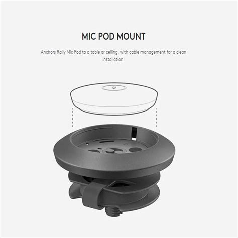 Logitech - Rally Mic Pod Mount