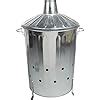 Crazygadget Litre L Extra Large Galvanised Metal Incinerator Fire