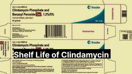 Shelf Life Of Clindamycin Uses Side Effect And More