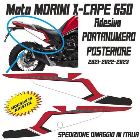 Adesivi Portanumeri Post Moto Morini X Cape In Kristal