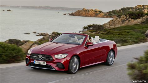 2021 Mercedes Benz E 450 4matic Cabriolet Amg Line Color Designo Hyacinth Red Metallic