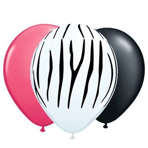 Hot Pink Zebra Print Balloons