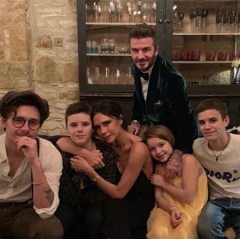 Photo David Beckham Victoria Beckham Et Leurs Quatre Enfants