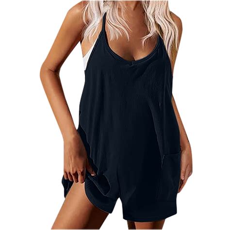 Zqgjb Womens One Piece Jumpsuits Sleeveless Spaghetti Strap Athletic