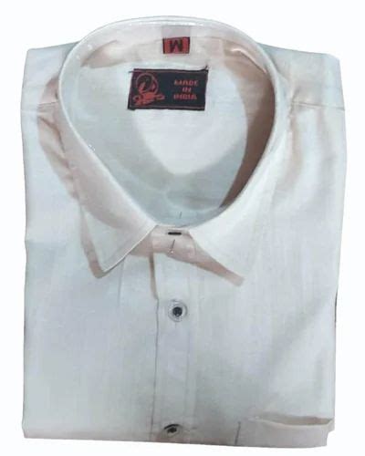 Plain Men White Cotton Shirt Formal Full Sleeves At Rs Piece In