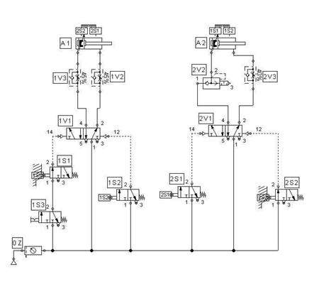 Pneumatic Circuit Diagram Examples Pneumatic Circuit Diagram