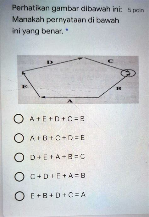 Solved Perhatikan Gambar Dibawah Ini 5 Poinmanakah Pernyataan Di