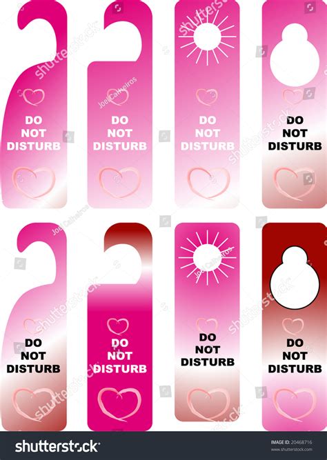 Do Not Disturb Card Stock Vector Royalty Free 20468716 Shutterstock