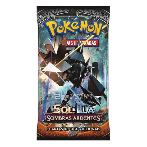 Novo Box Boosters Pokemon Sol E Lua 3 Sombras Ardentes Tcg Copag