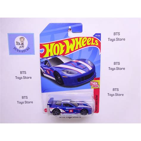 Hot Wheels Regular Corvette C6R Blue No 6 Shopee Malaysia