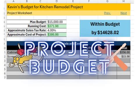 Project Budget Spreadsheet - Etsy