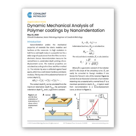 App Note Dynamic Mechanical Analysis Of Polymer Coatings By