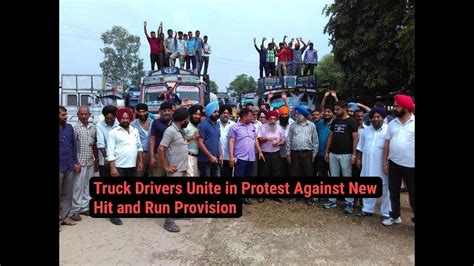 Truck Drivers Unite In Protest Against New Hit And Run Provision Youtube