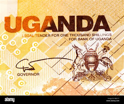 Ugandan Shillings Bank Note Ugandan Shilling Is The National