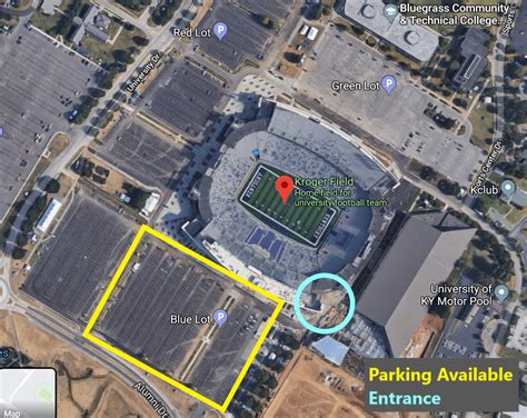 Kroger Field Parking Lot Map