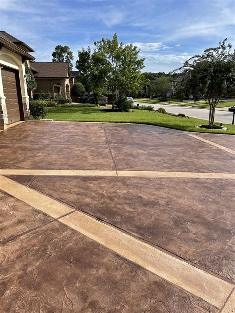 Stained Concrete Driveway, Outdoor Concrete Stain, Concrete Pigment ...