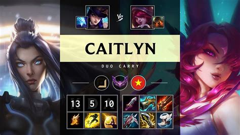 Caitlyn Adc Vs Xayah Legendary Vn Master Patch Youtube