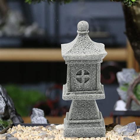 Saihisday Estatuas De Pagoda En Miniatura Farol De Pagoda De Estilo