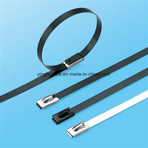 Stainless Steel PVC Coated Ball Lock Type Cable Tie China Ball Lock