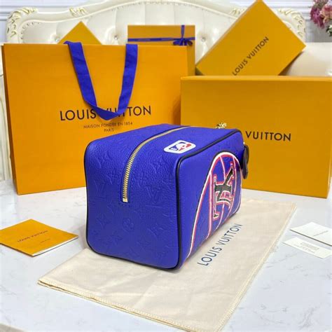 Louis Vuitton Lvxnba Dopp Kit Bag Blue