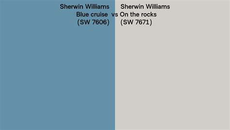 Sherwin Williams Blue Cruise Vs On The Rocks Side By Side Comparison