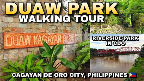 The Riverside Park In Cagayan De Oro City Philippines Duaw Kagay An