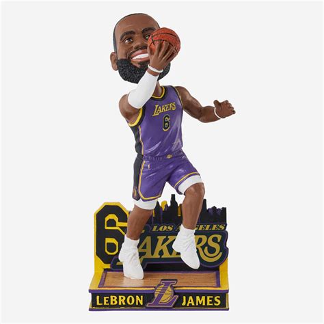 LeBron James Los Angeles Lakers 2023 Statement Edition Jersey Bobblehe FOCO