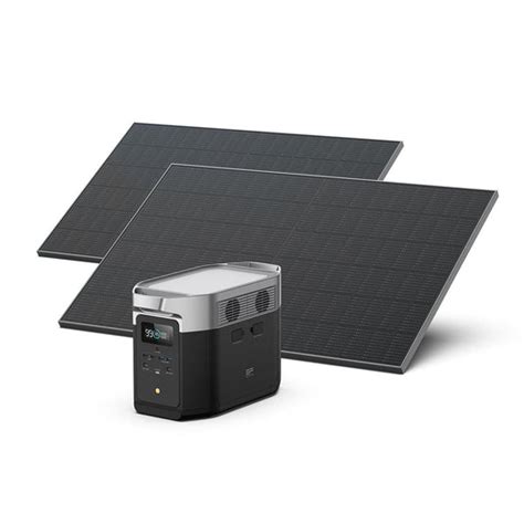 Ecoflow Delta Max Portable Power Station 2400w Rigid Solar Panel Ecoflow