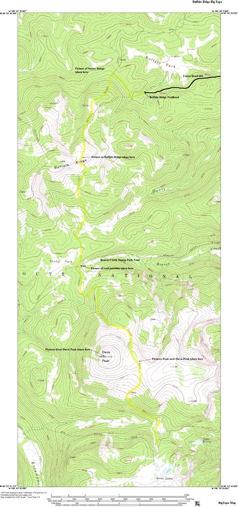 Buffalo Ridge Trail Mount Zirkel Wilderness Area Colorado