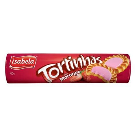 Biscoito Recheado Isabela Tortinha Morango 140g