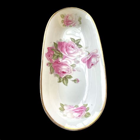 Antique S Z S C Zeh Scherzer Co Bavaria Empire Dish Pink