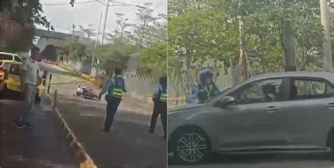 Video Un hombre atropelló a un agente de tránsito y se fugó en Medellín