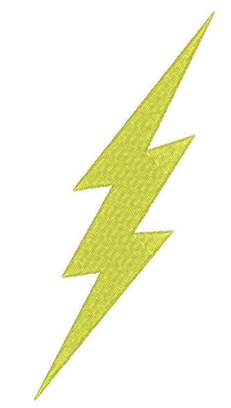 Lightning Bolt Embroidery Design Set Of 3 Instant Download Etsy