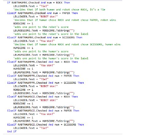 The Visual Basic Application S Code Lines That Assign The Combinations