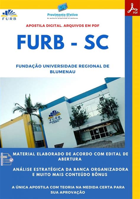 Provimento Efetivo Concursos Apostila FURB SC Advogado Seleção 2021