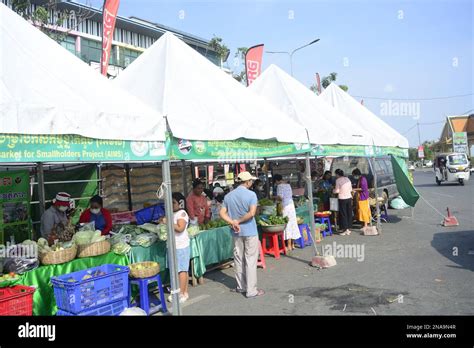 Community Weekend Market In Takeo Phnom Penh Cambodia A Cambodian