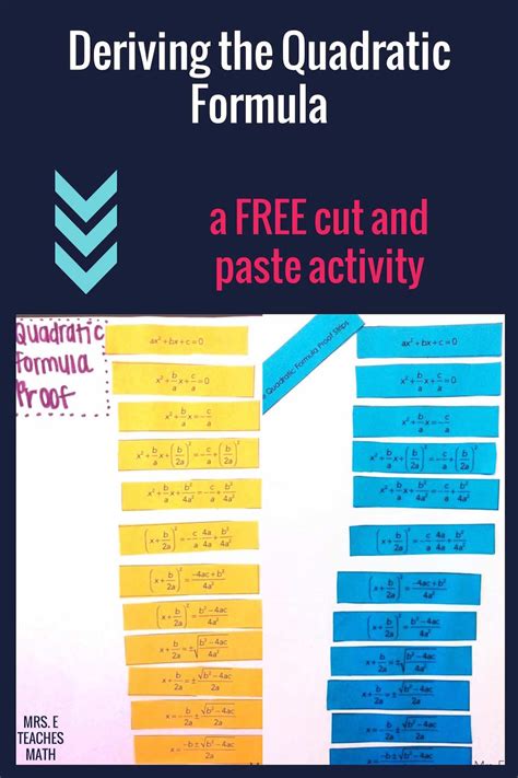 Quadratic Formula Derivation | Mrs. E Teaches Math