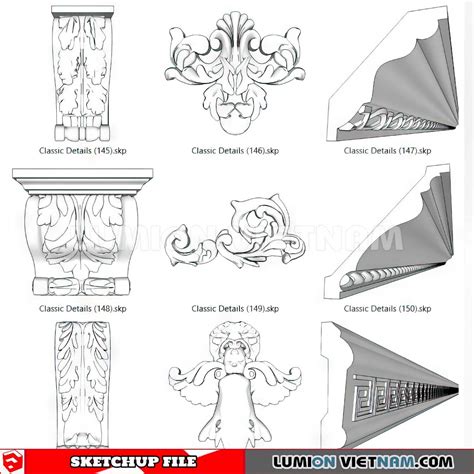 230621 Classic Columns Sketchup 3d Models